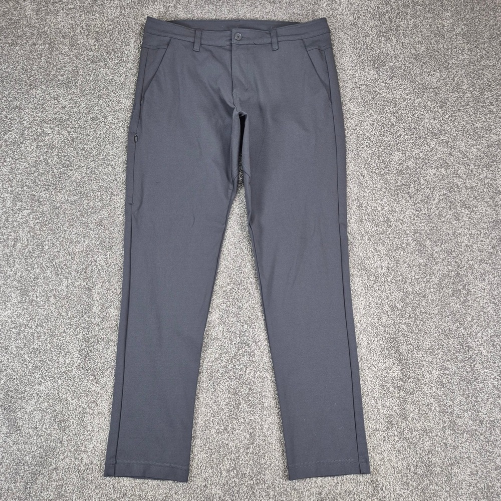 BYLT‎ Everyday Pant 2.0 Mens 34 Dark Charcoal Gray Skinny Fit Stretch